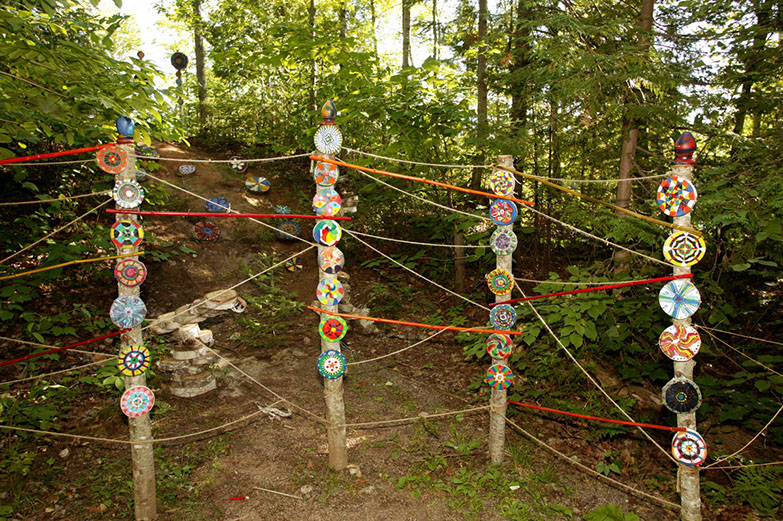 Land Art œuvres numériques de Vandière peintre et sculpteure