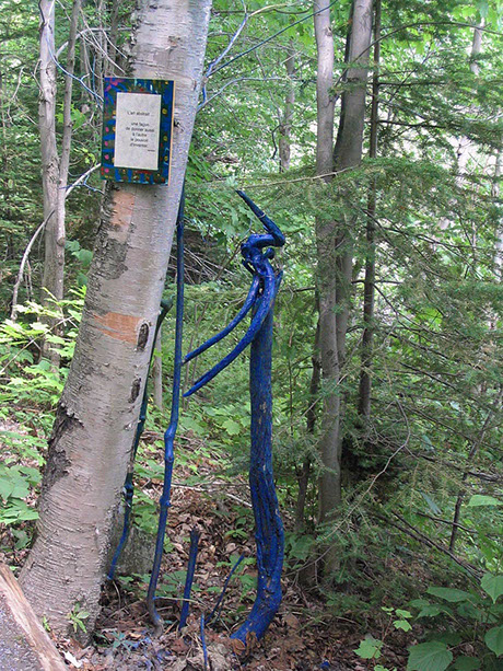 Land Art œuvres numériques de Vandière peintre et sculpteure
