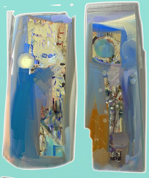 œuvres numériques de Vandière peintre et sculpteure