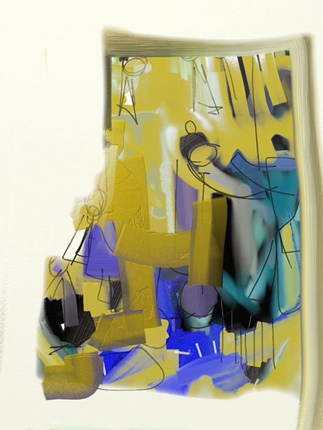 œuvres numériques de Vandière peintre et sculpteure