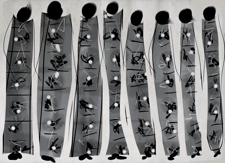 œuvres numériques de Vandière peintre et sculpteure