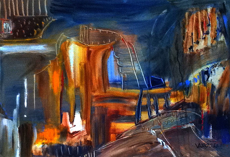 Peintures sur toile de Vandière peintre et sculpteure